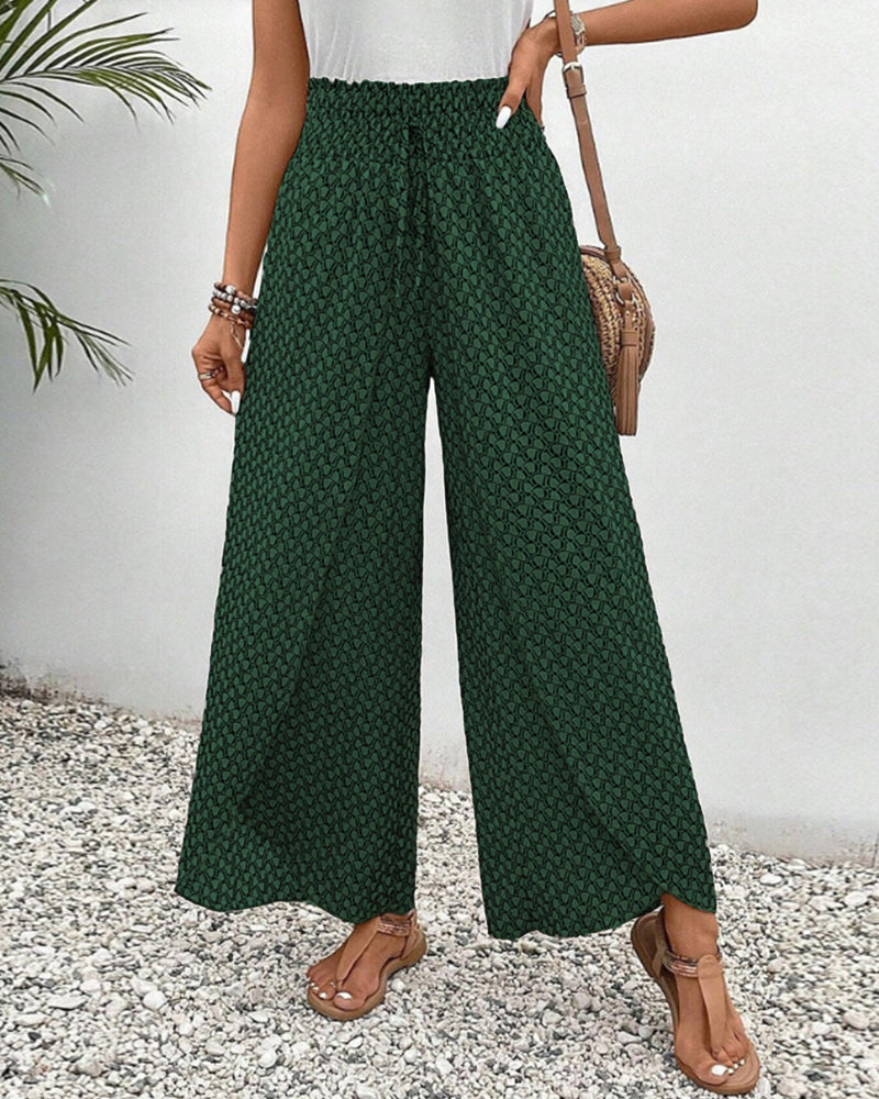 GeoFlow Wide-Leg Pants