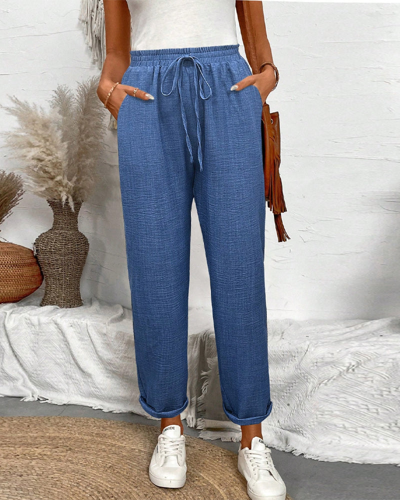 High Waist Tapered Pants