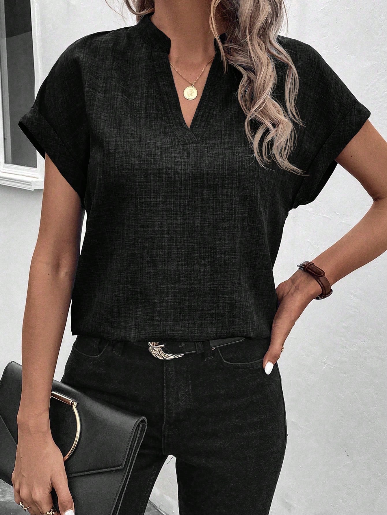 Noir Ease Blouse