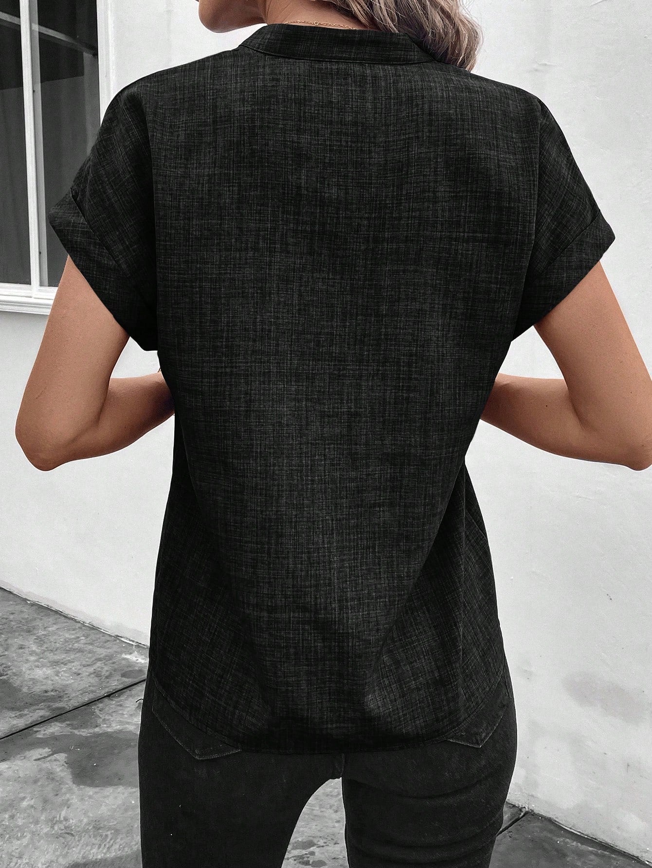 Noir Ease Blouse