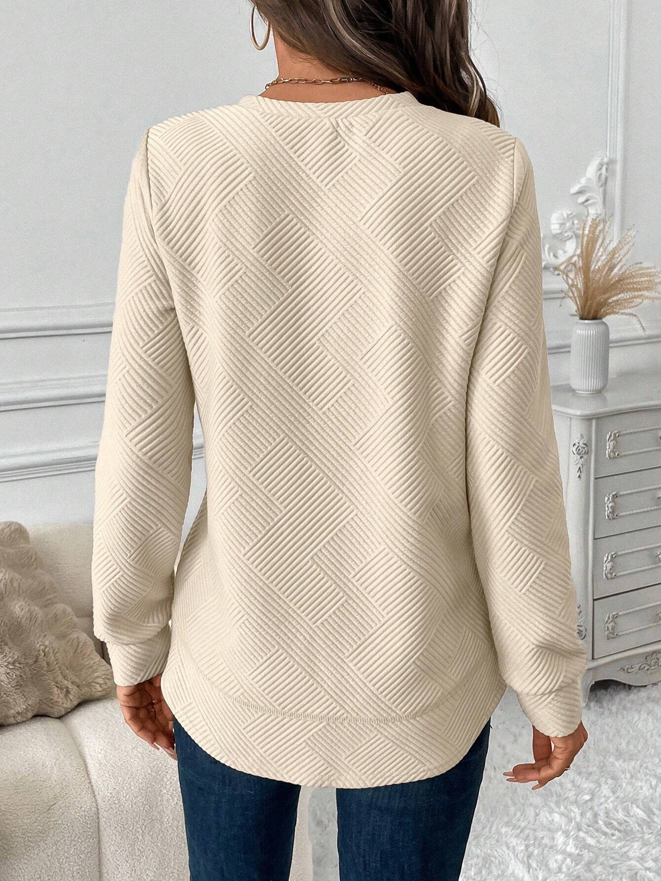 WaffleGrid Luxe Knit Pullover