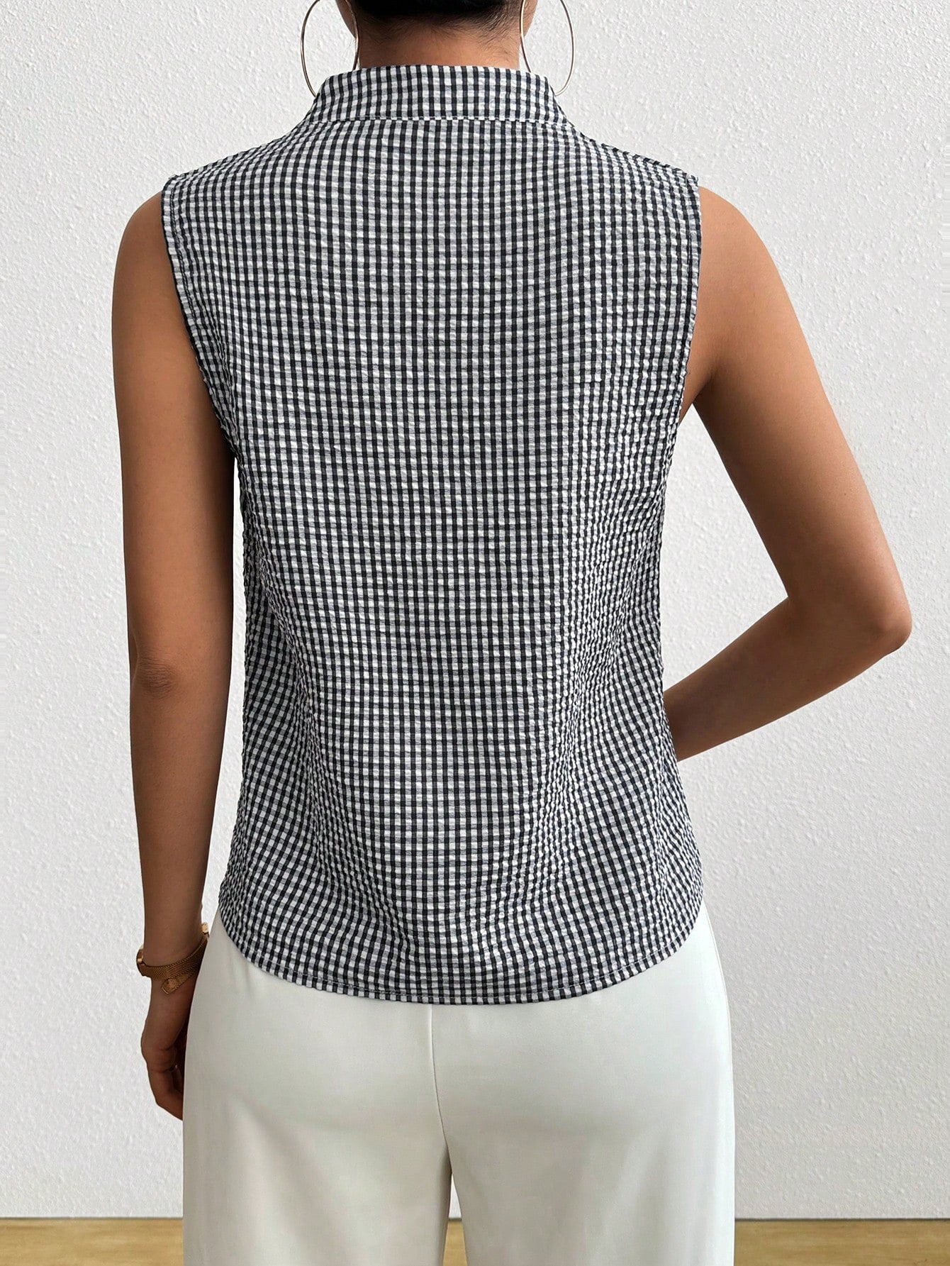 Mod Gingham Top