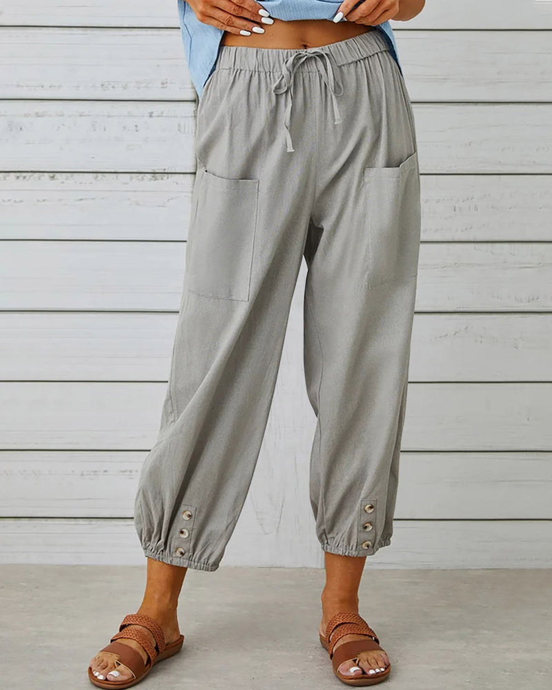 ChicCrop Buttoned Trousers