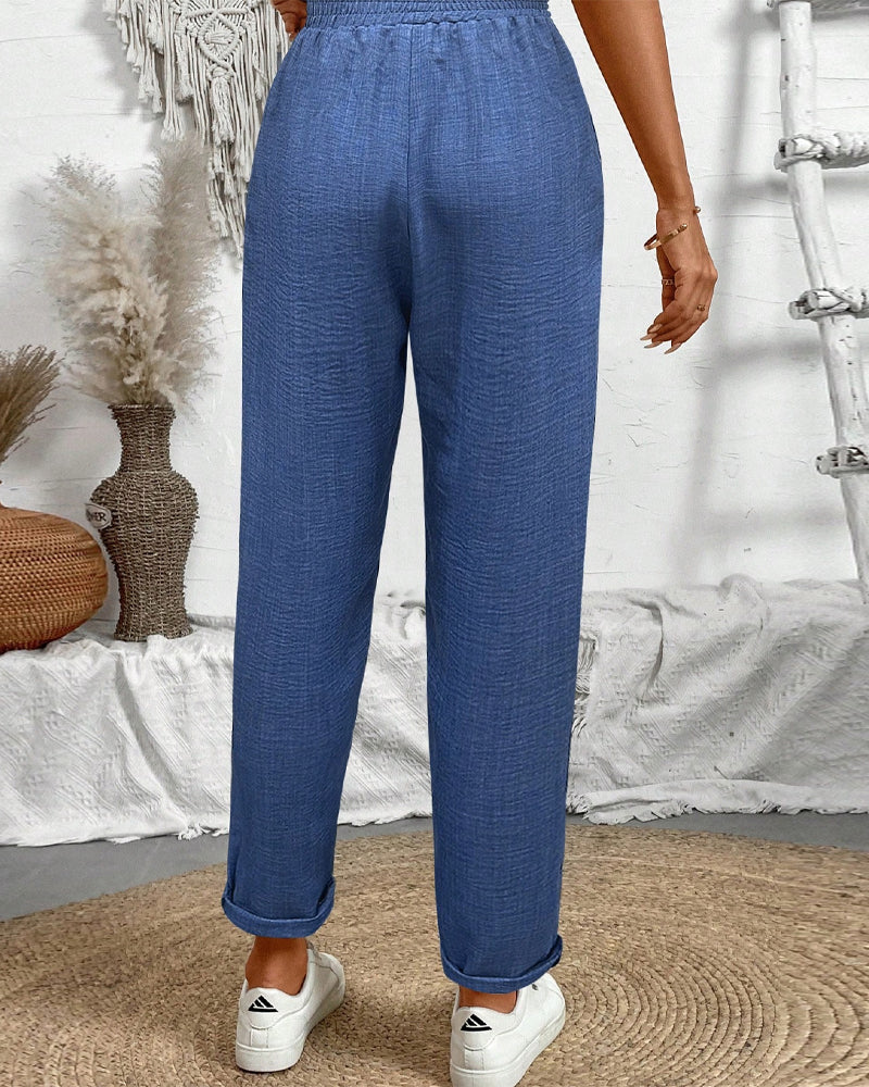 High Waist Tapered Pants