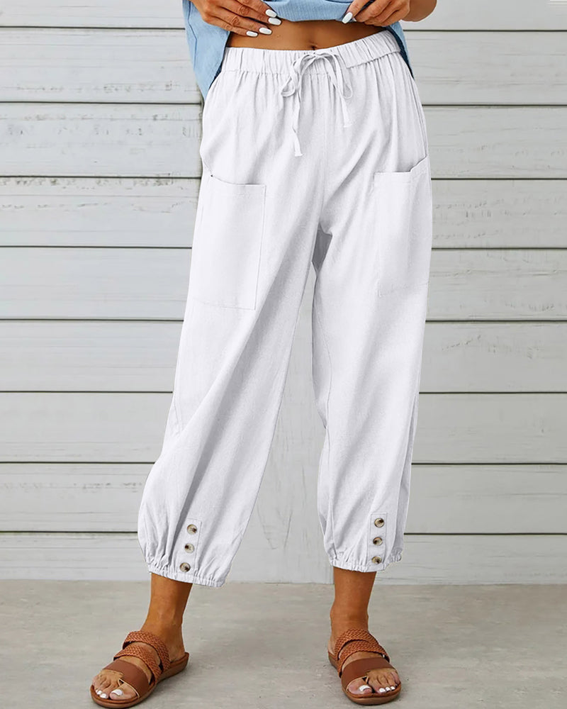ChicCrop Buttoned Trousers