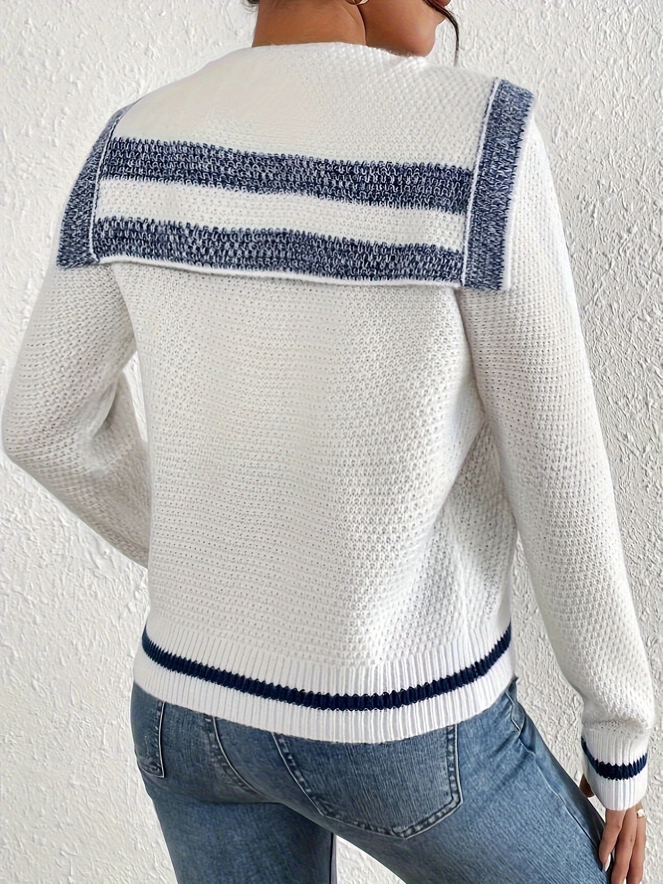 Varsity Trim Hooded Cardigan