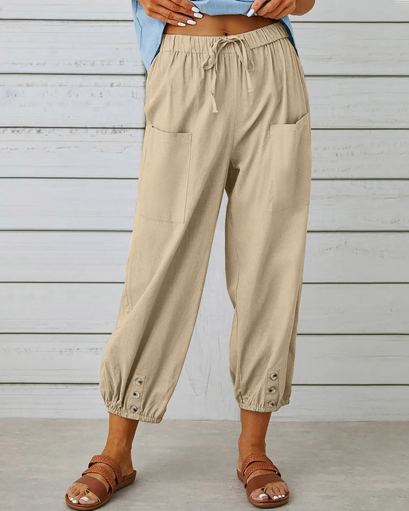 ChicCrop Buttoned Trousers