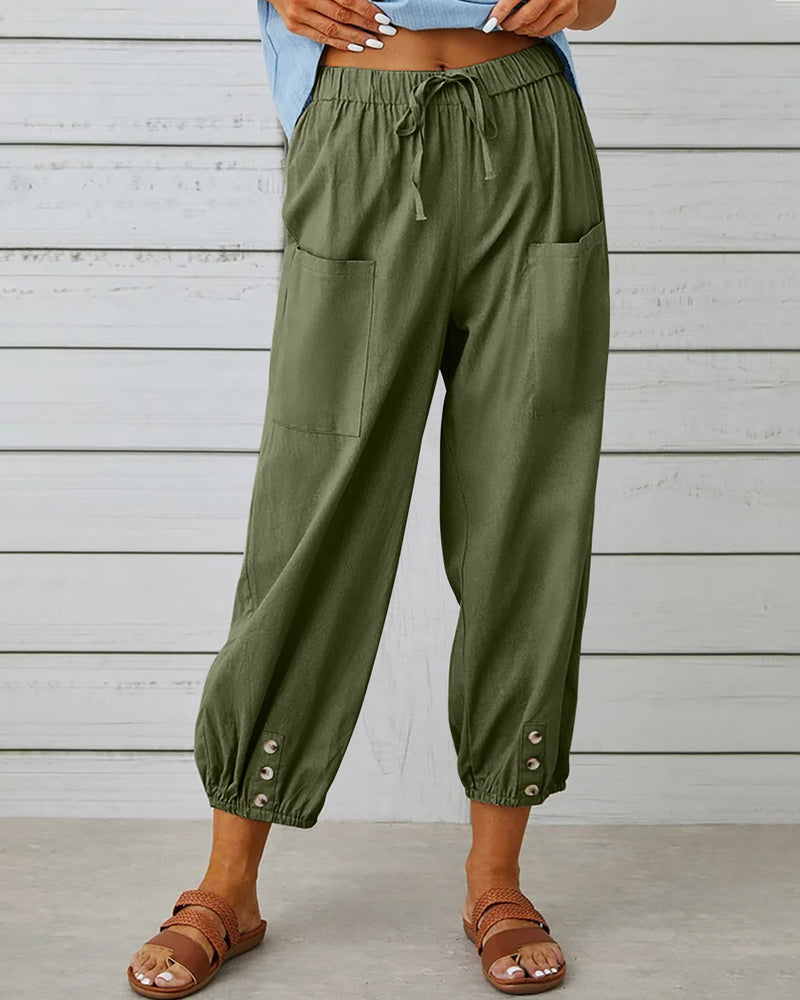ChicCrop Buttoned Trousers