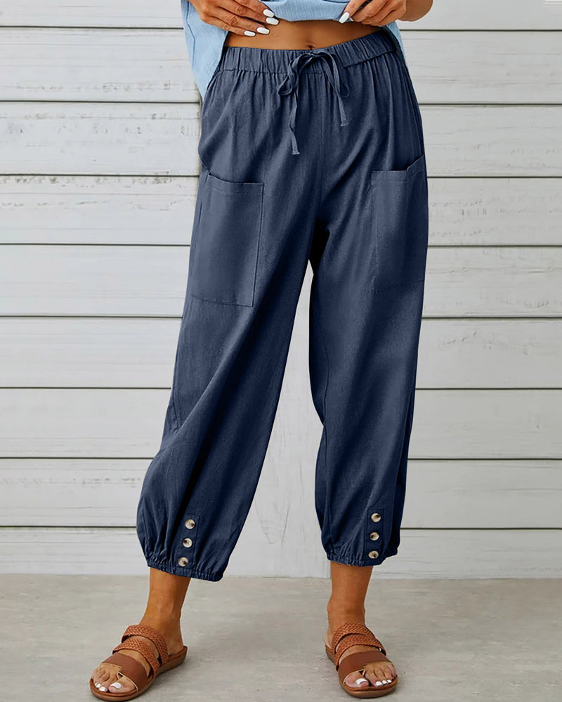 ChicCrop Buttoned Trousers