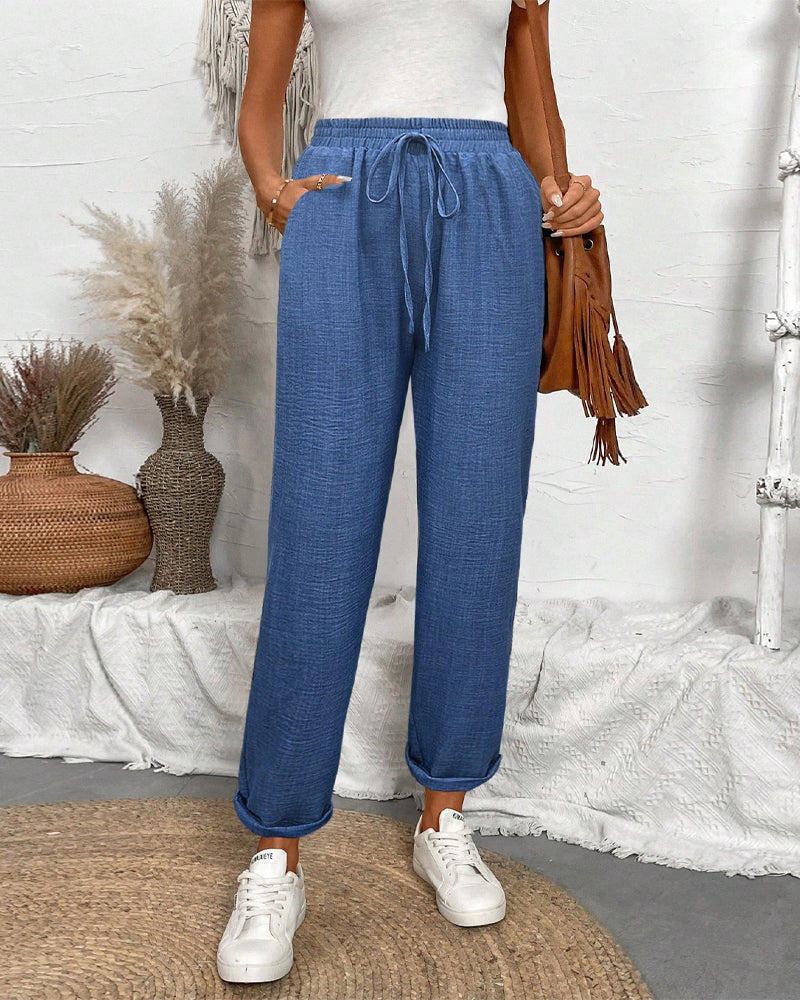 High Waist Tapered Pants