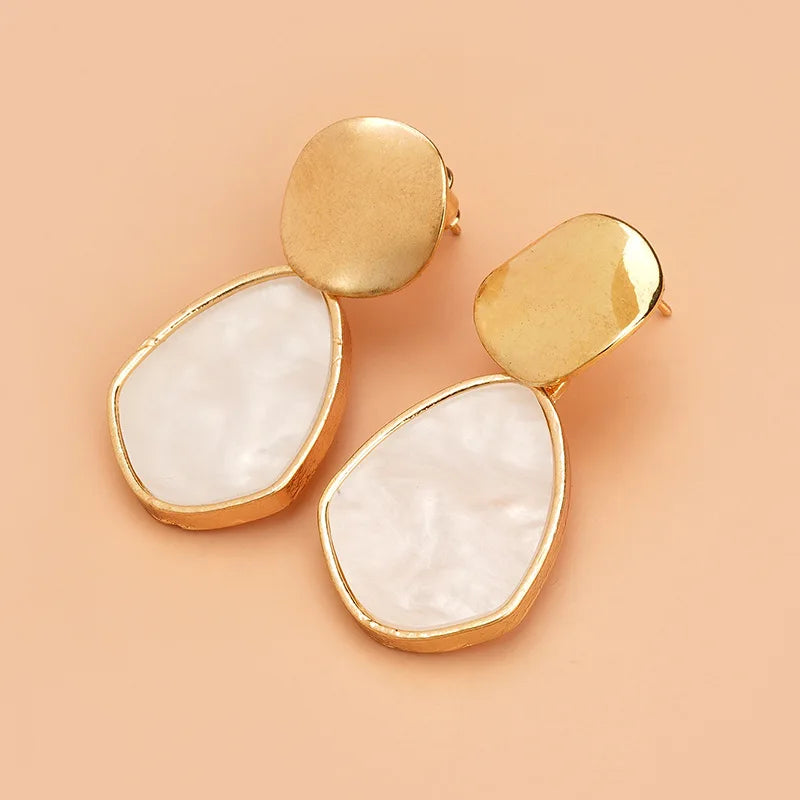 Alma Shell Drop Earrings