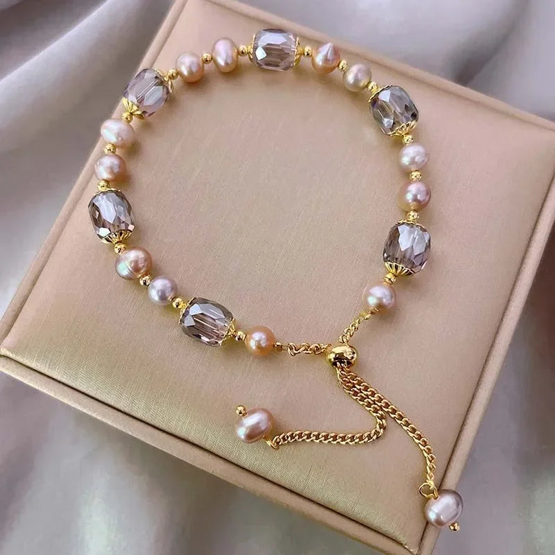 Pearl & Crystal Bracelet