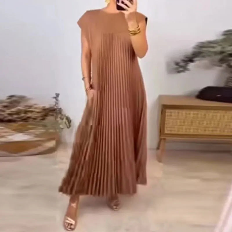 Grace - Pleated Maxi Dress