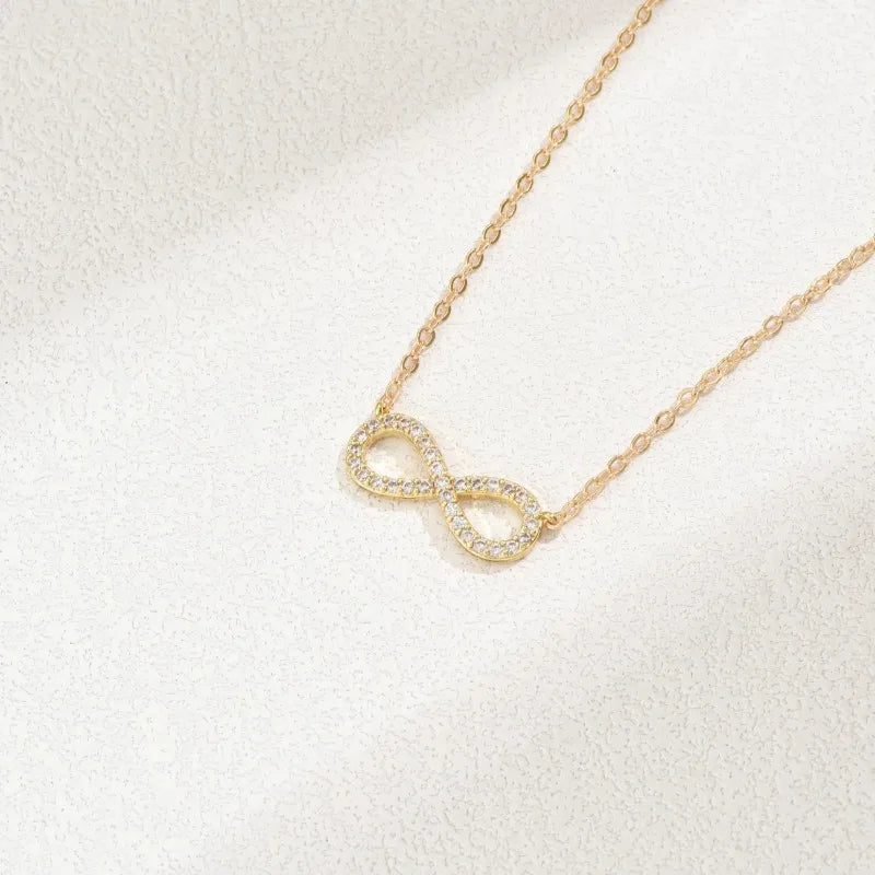 :Crystal Infinity Necklace