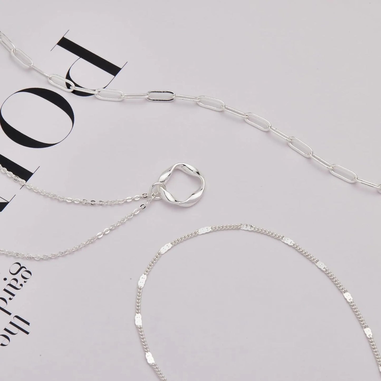 Gold Chain Necklace Set