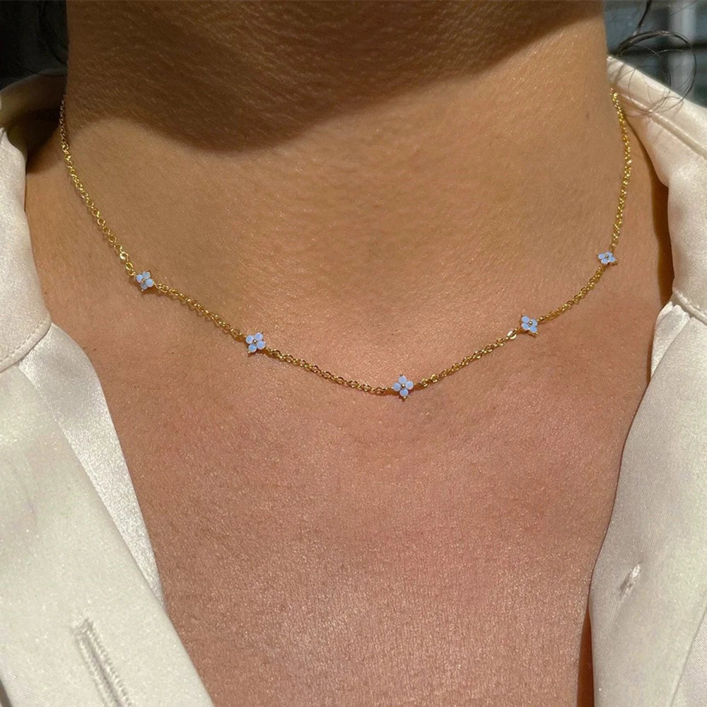 Dainty Daisy Chain Necklace