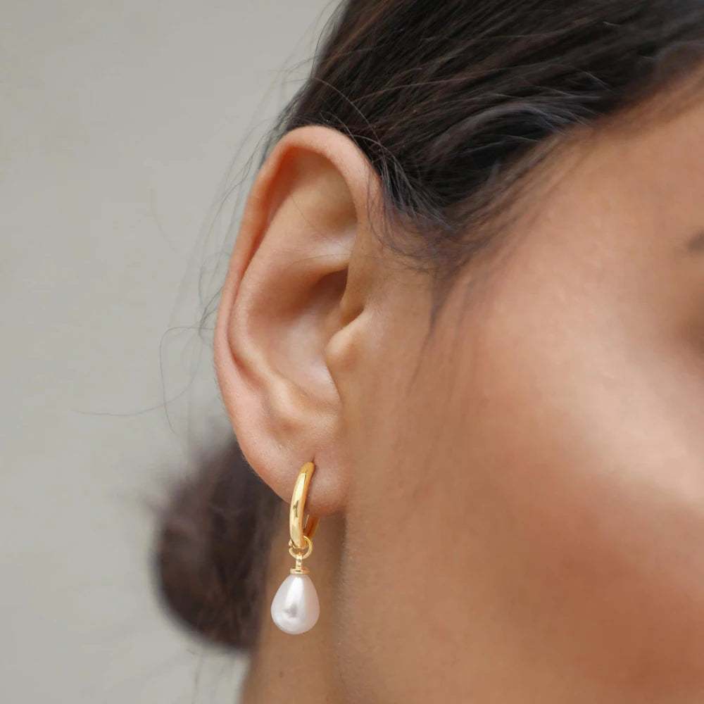 Teardrop Pearl Earrings