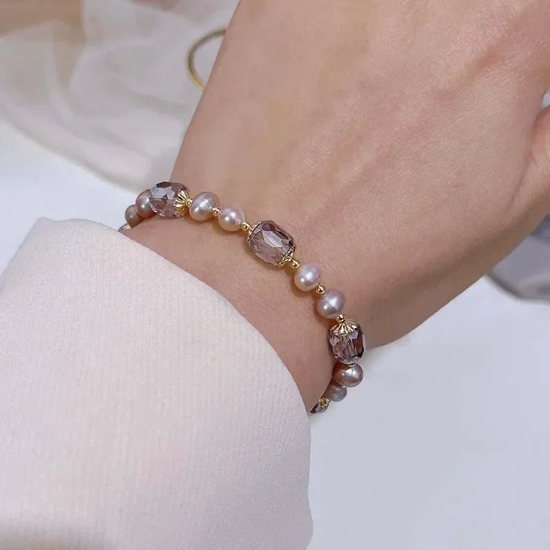 Pearl & Crystal Bracelet