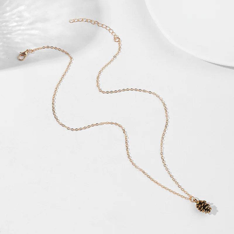 Pinecone Charm Necklace