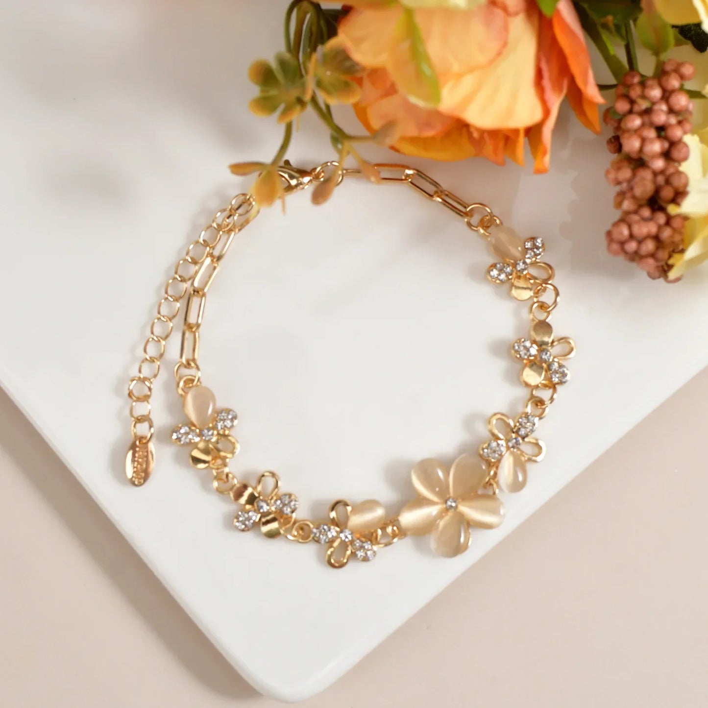 Crystal Bloom Bracelet