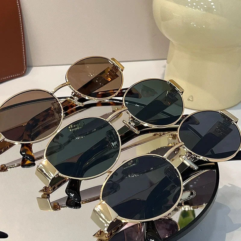 Aurora Oval Frame Sunglasses
