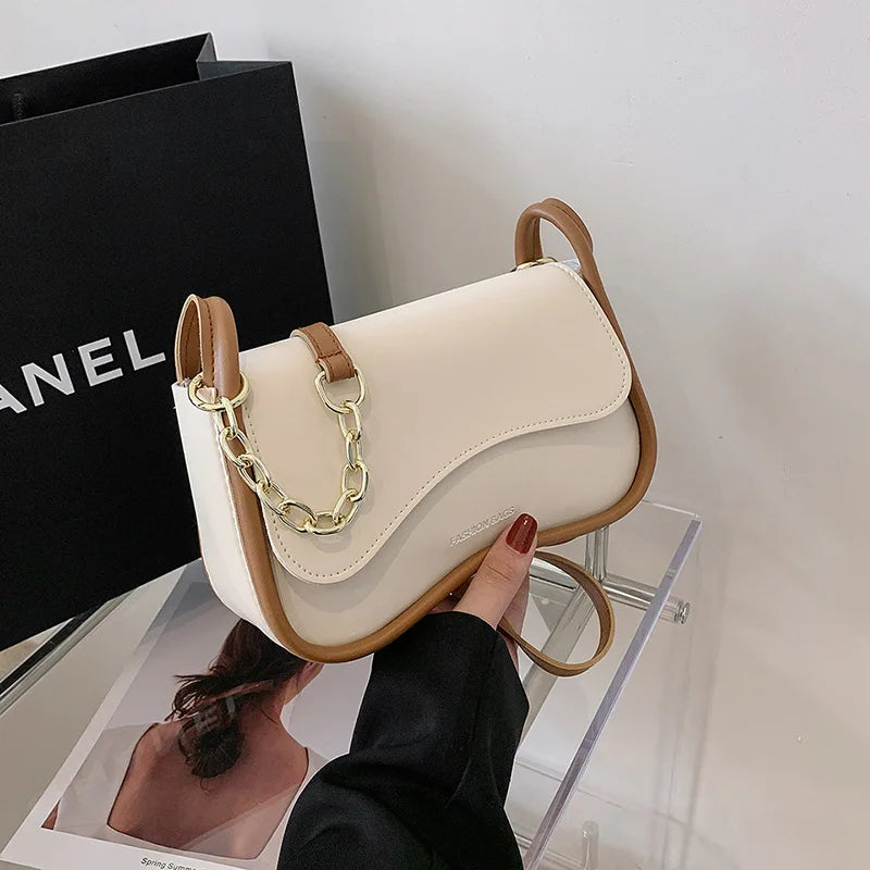 Sculpted Edge Chain Bag