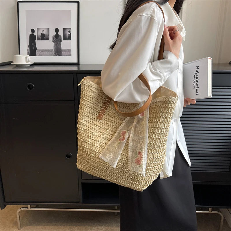 Vintage Woven Tote