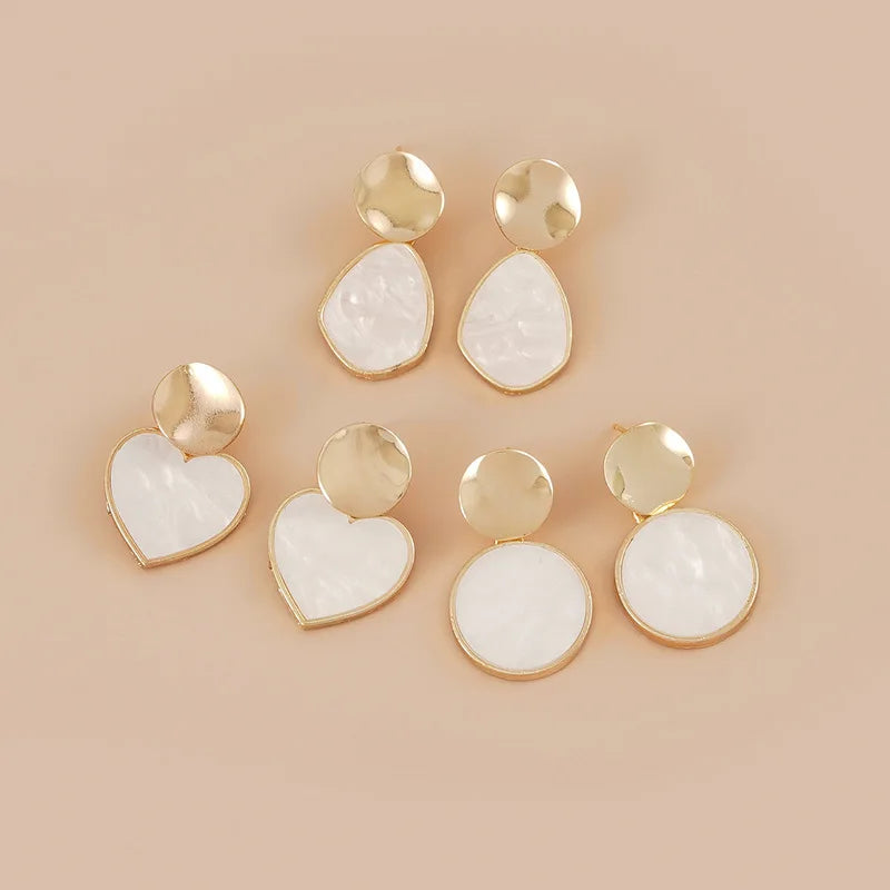 Alma Shell Drop Earrings