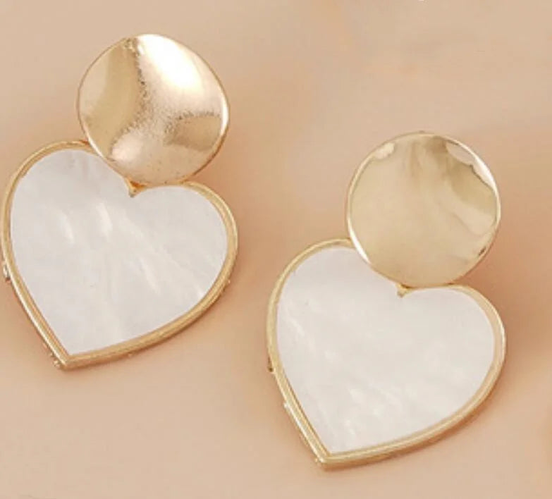 Alma Shell Drop Earrings