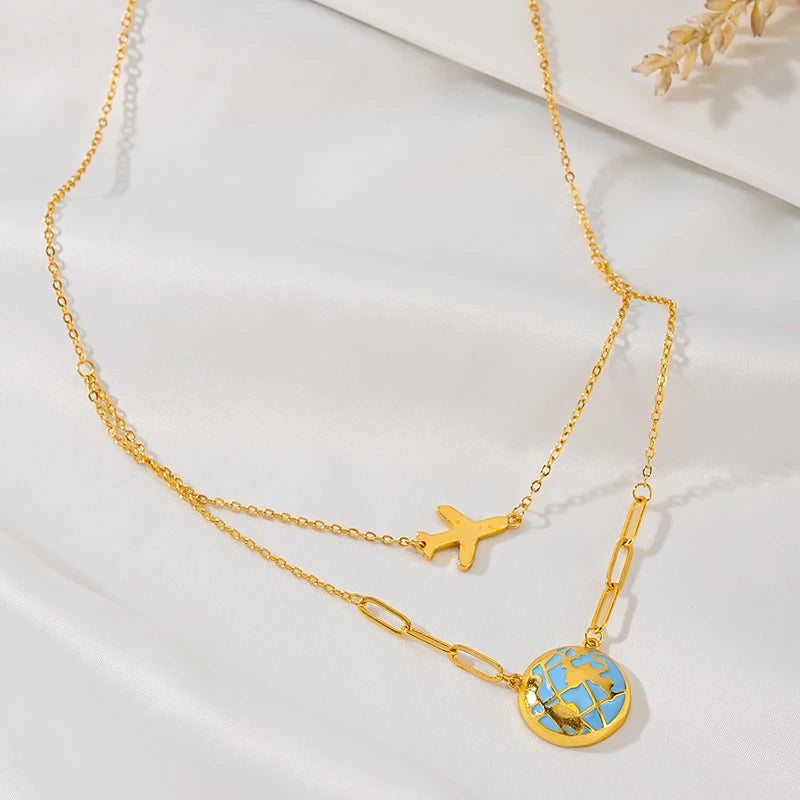 Wanderlust Globe Necklace