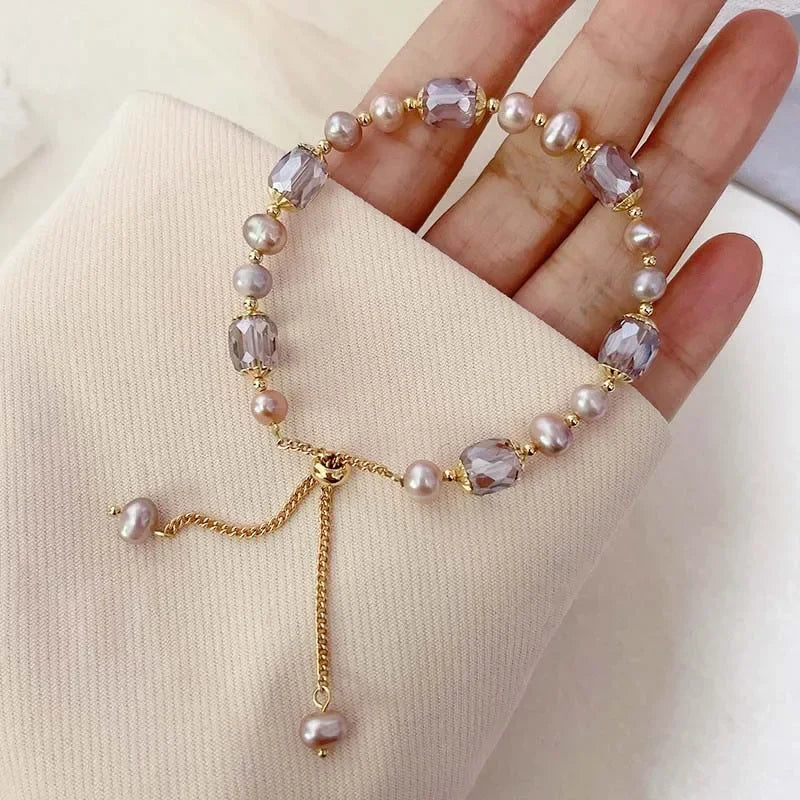 Pearl & Crystal Bracelet