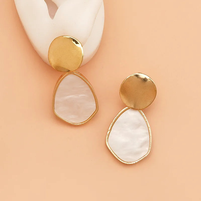 Alma Shell Drop Earrings