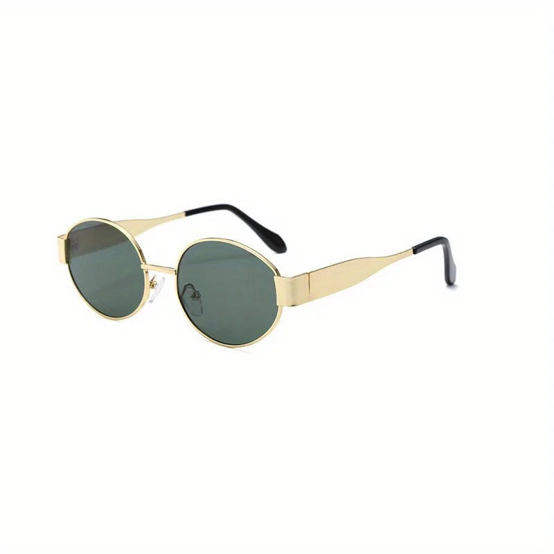 Gold-Toned Retro Sunglasses