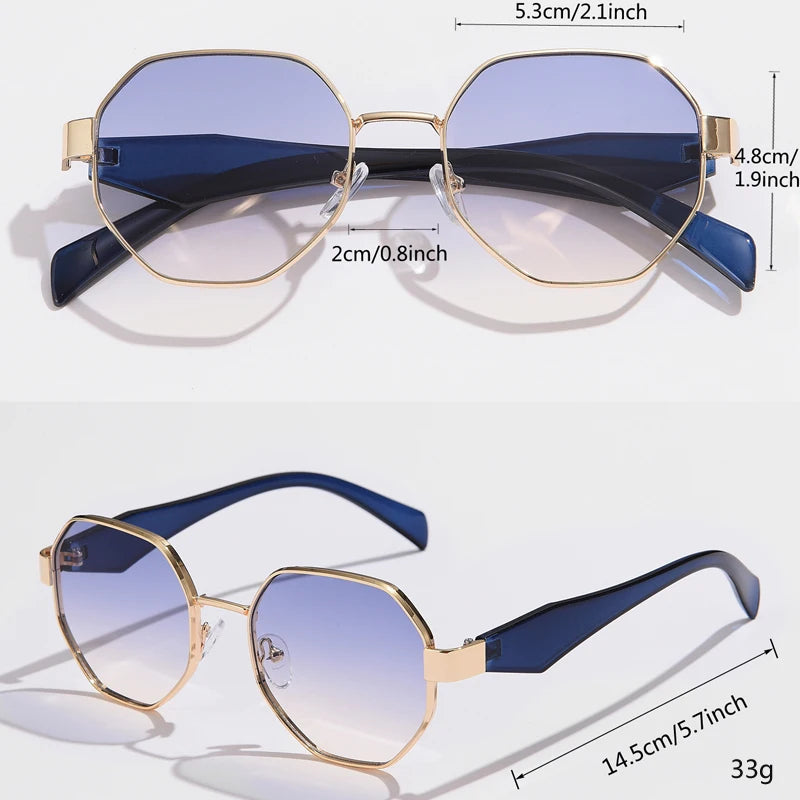 Hexa Gold Frame Sunnies
