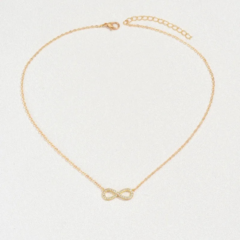 :Crystal Infinity Necklace