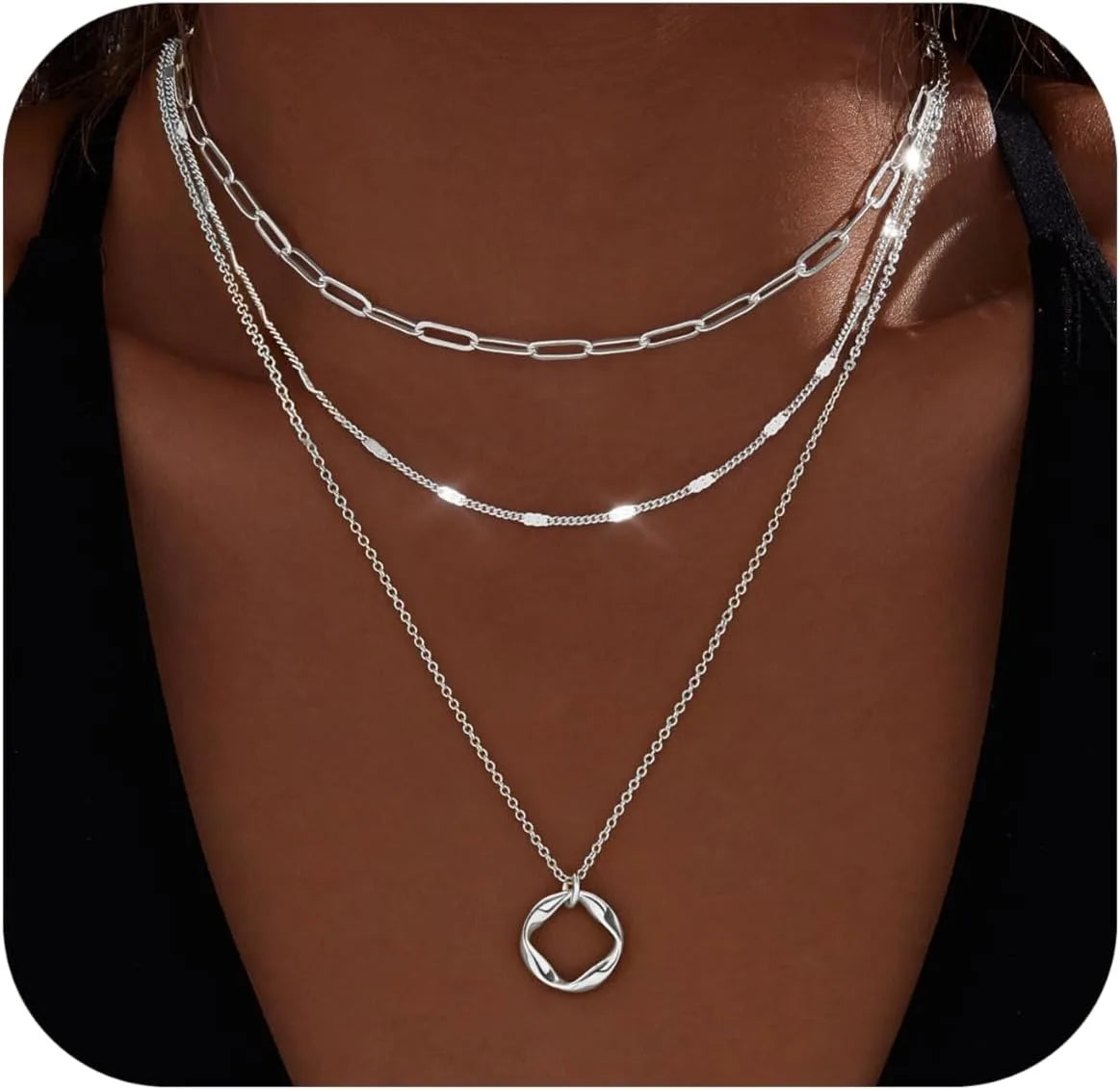 Gold Chain Necklace Set