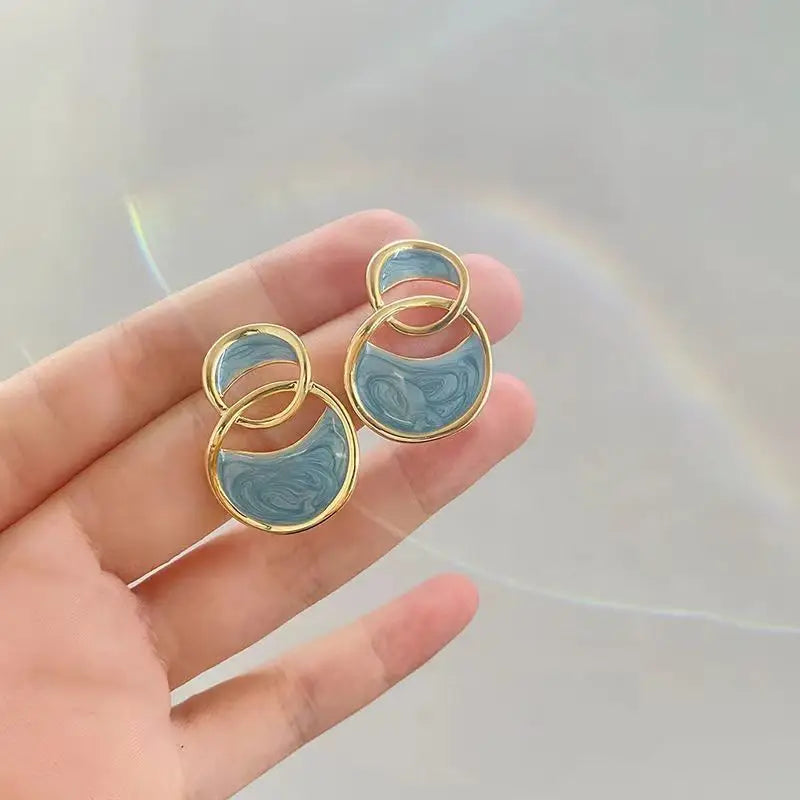 sea blue earrings
