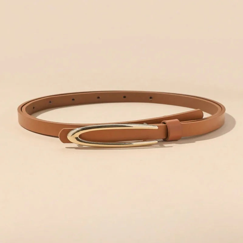 Lina Gold-Buckle Belt