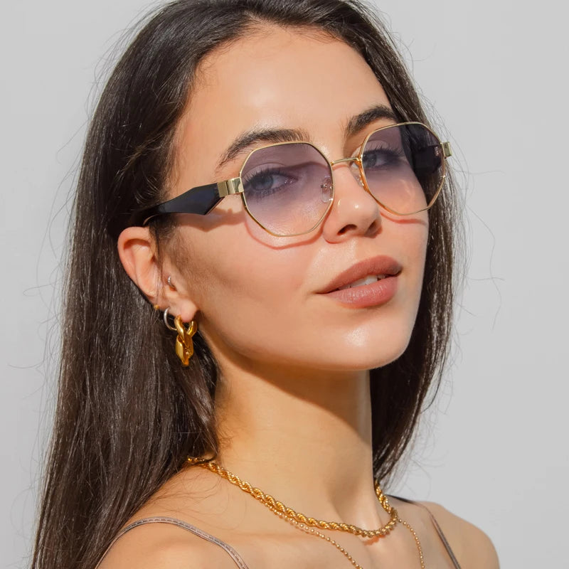 Hexa Gold Frame Sunnies