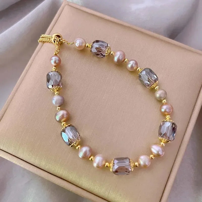 Pearl & Crystal Bracelet