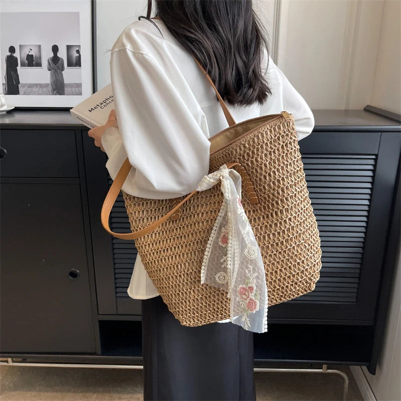 Vintage Woven Tote