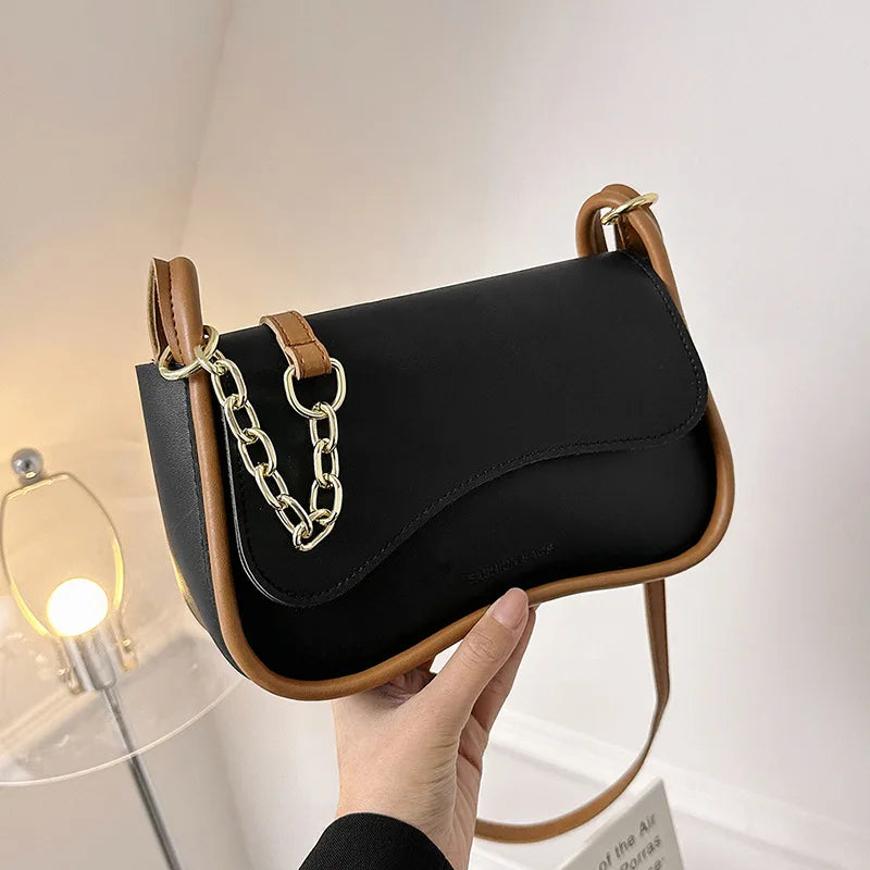 Sculpted Edge Chain Bag