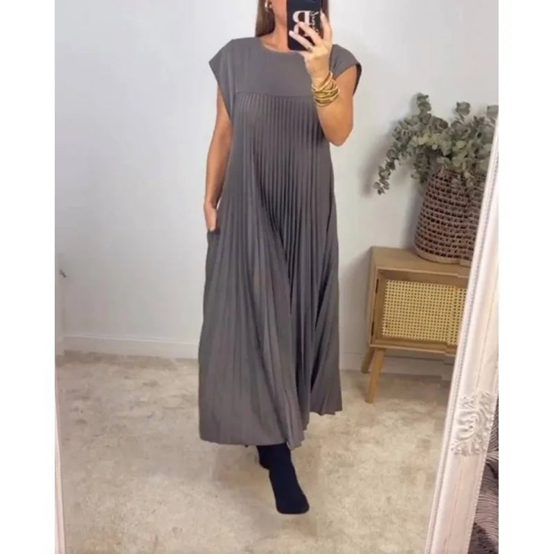 Grace - Pleated Maxi Dress