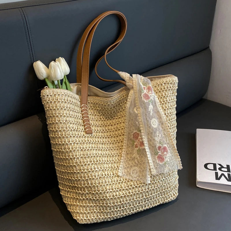 Vintage Woven Tote