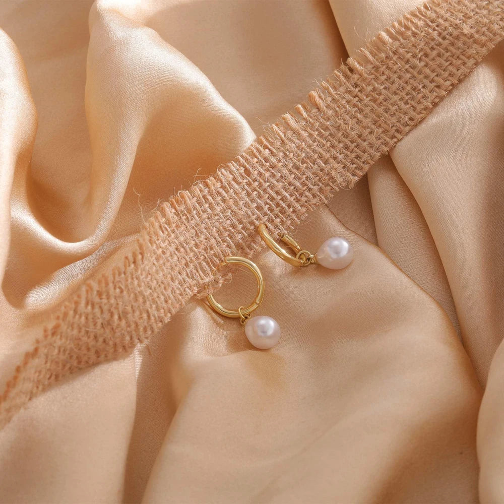 Teardrop Pearl Earrings