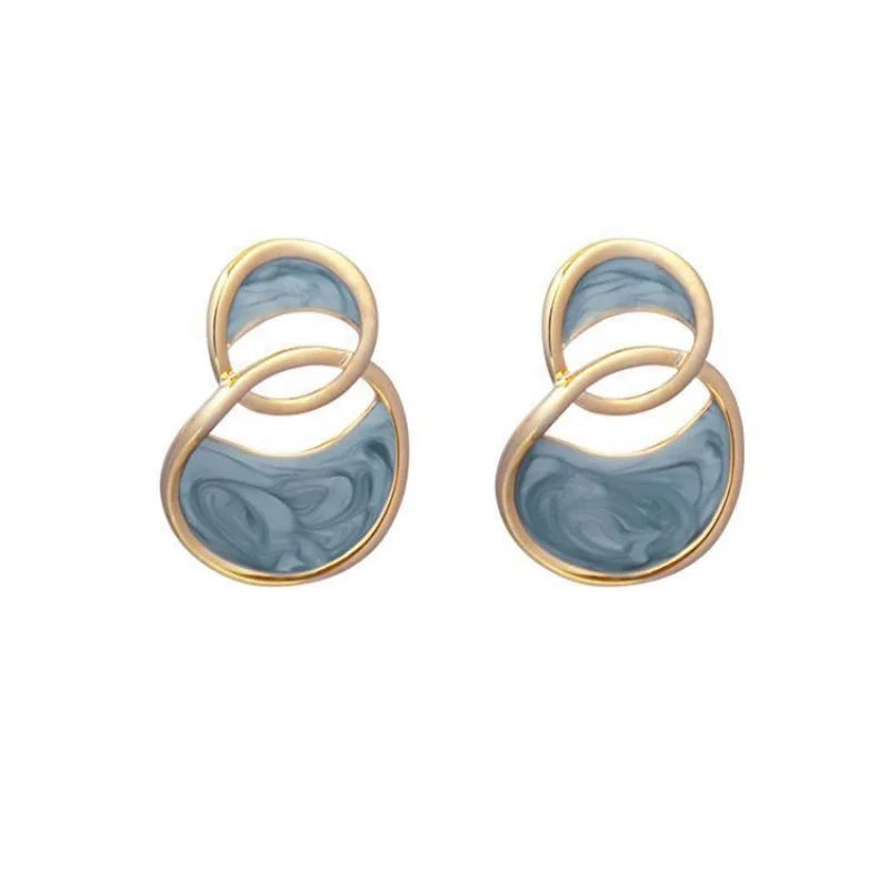 sea blue earrings