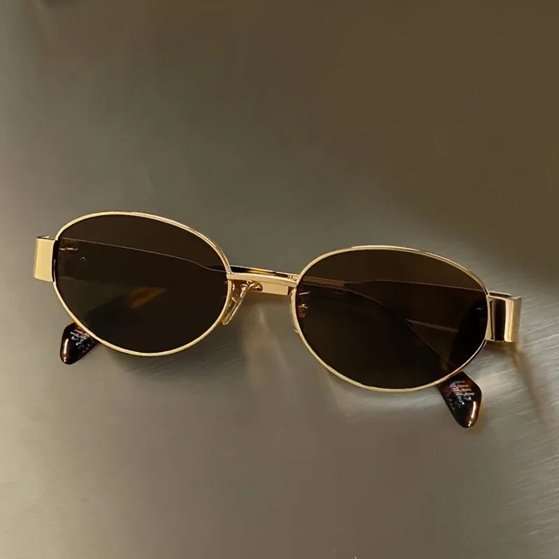 Aurora Oval Frame Sunglasses