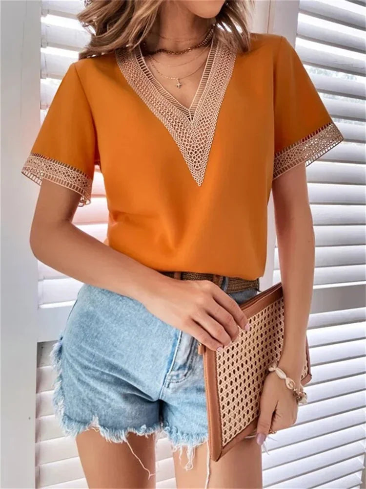 Citrus Lace Top