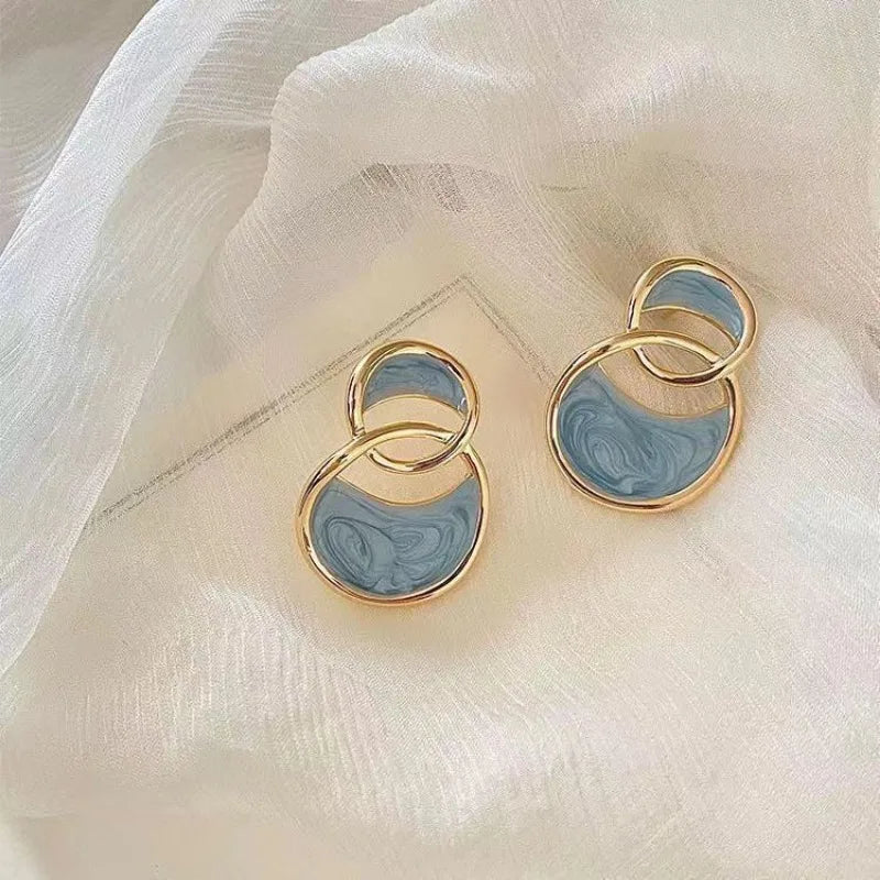 sea blue earrings