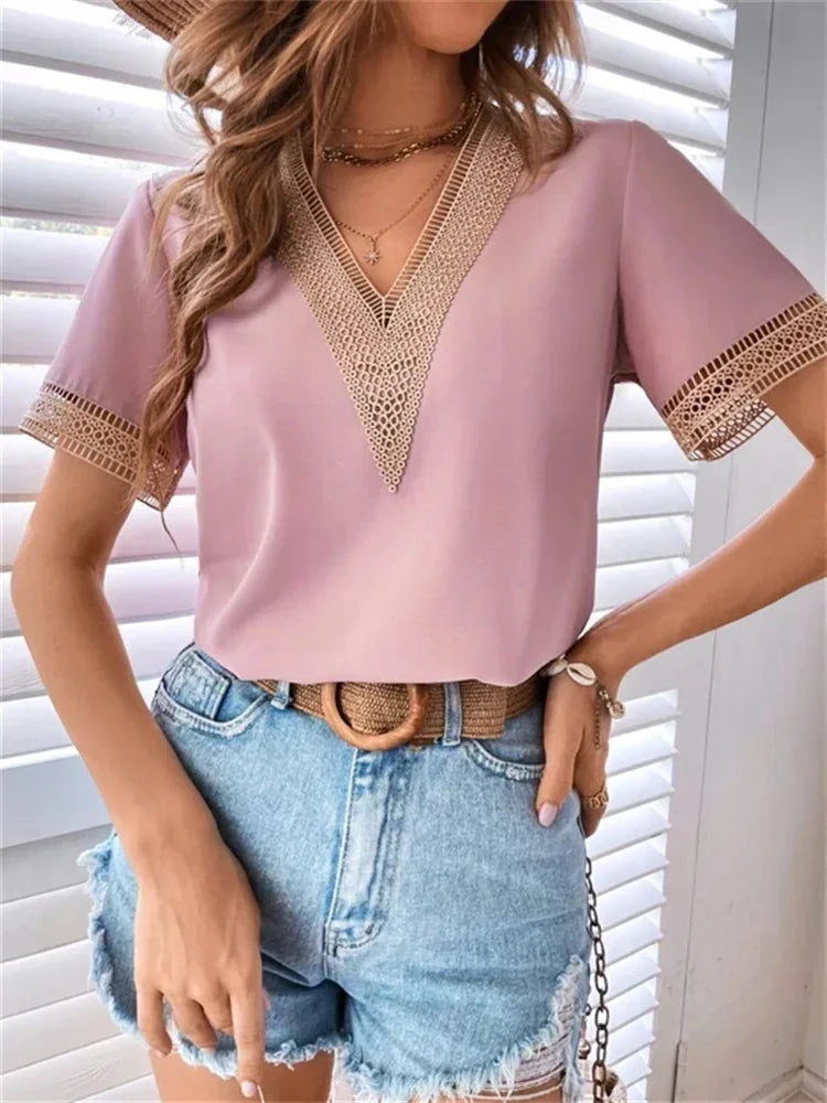 Citrus Lace Top